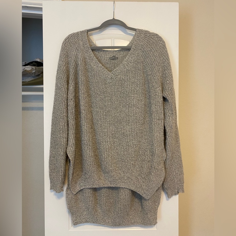 High low knit sweater